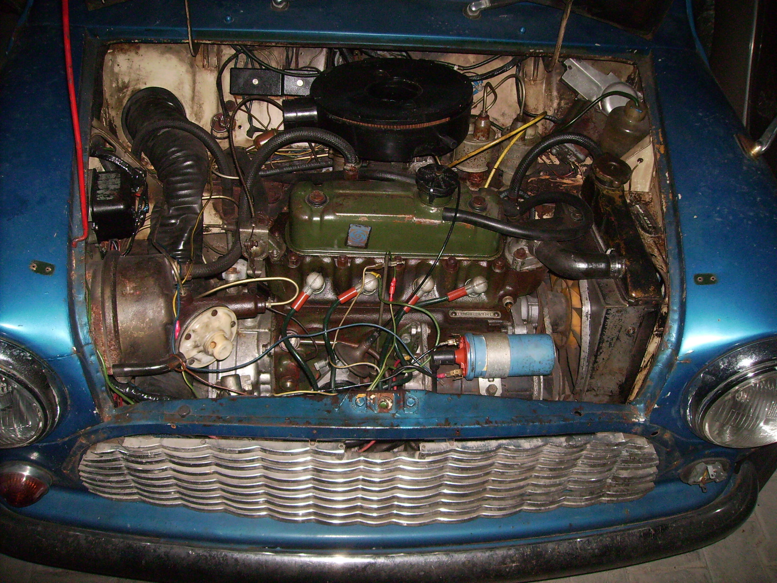 Austin Mini Motorraum